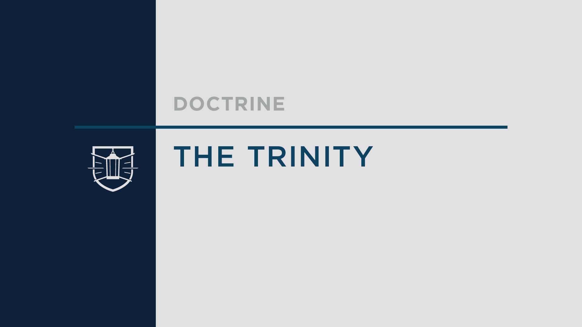 Doctrine 3: The Trinity