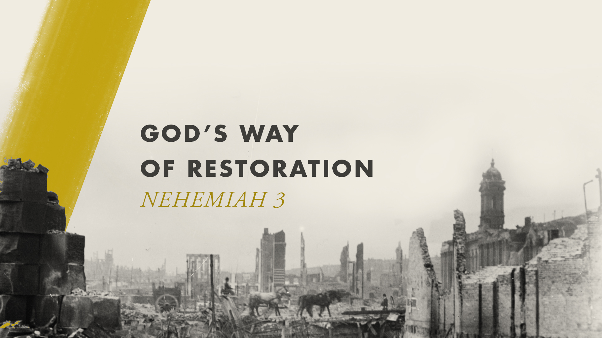 God’s Way of Restoration