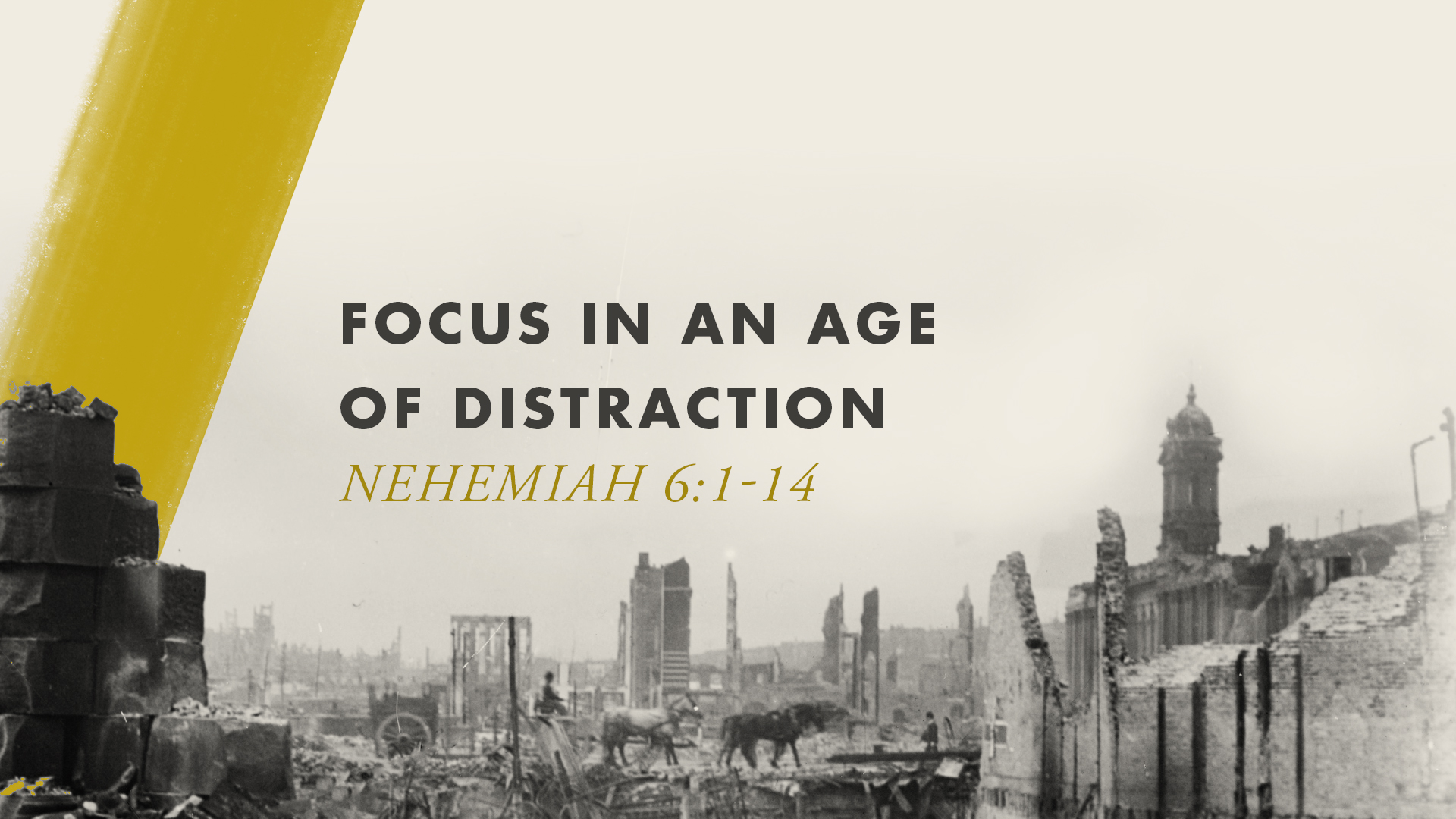 Focus in an Age of Distraction