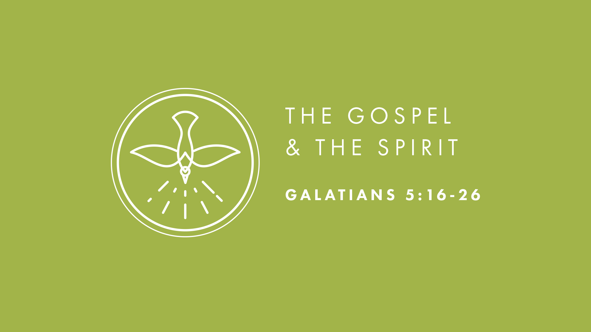 The Gospel and the Spirit