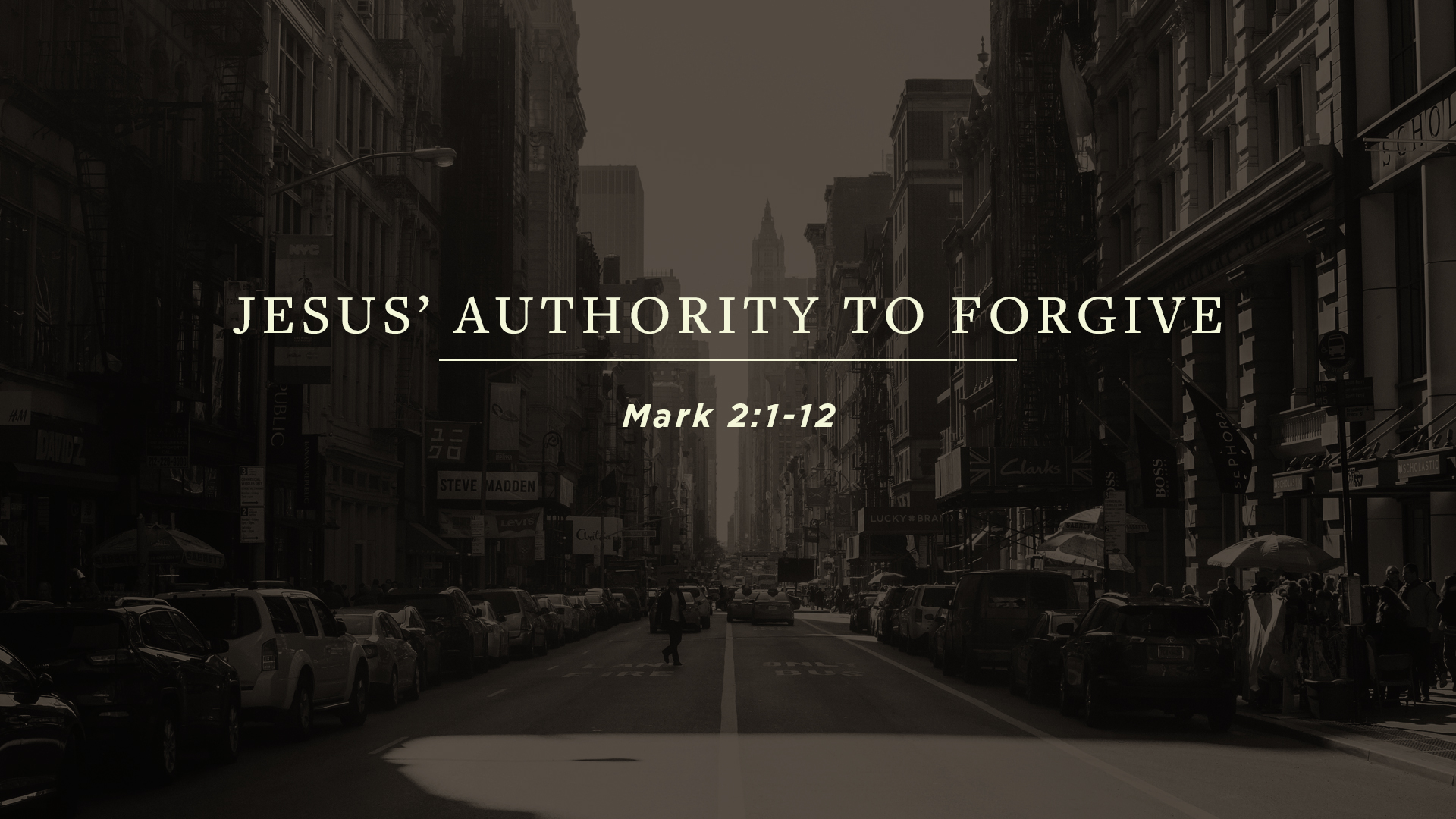 Jesus’ Authority to Forgive