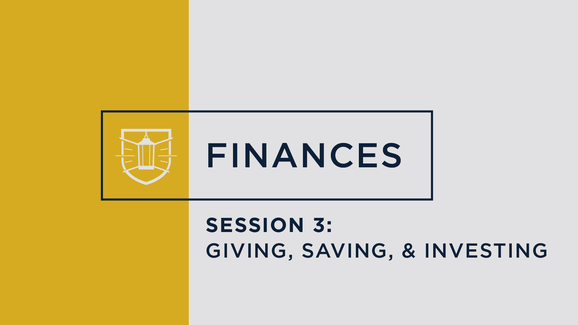 Finances 3: Giving, Saving, and Investing