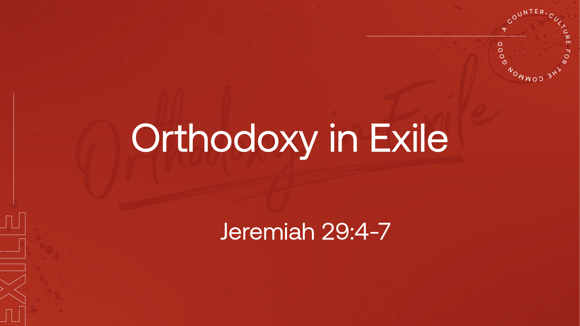 Orthodoxy in Exile