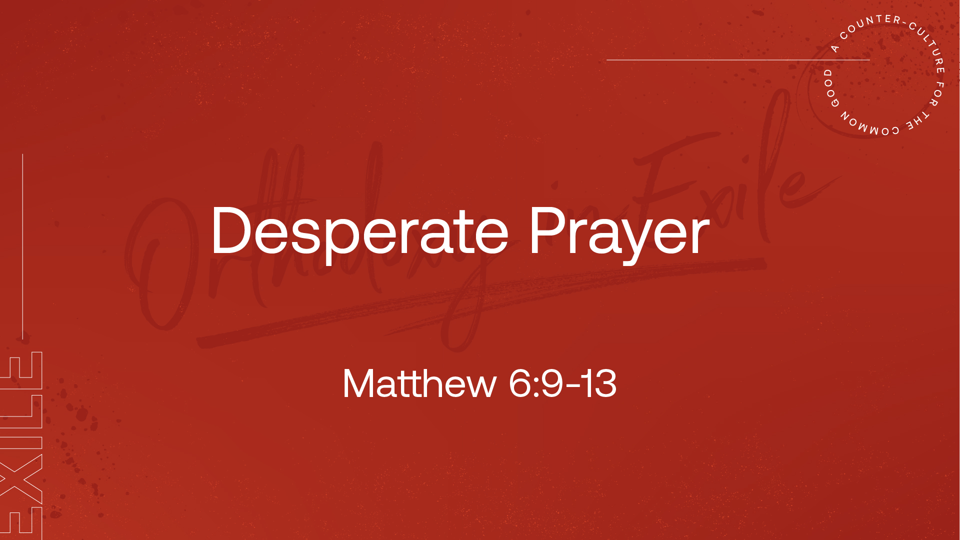 Desperate Prayer